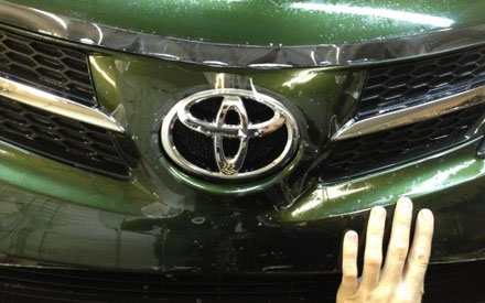 защита антигравийной плёнкой Toyota RAV4